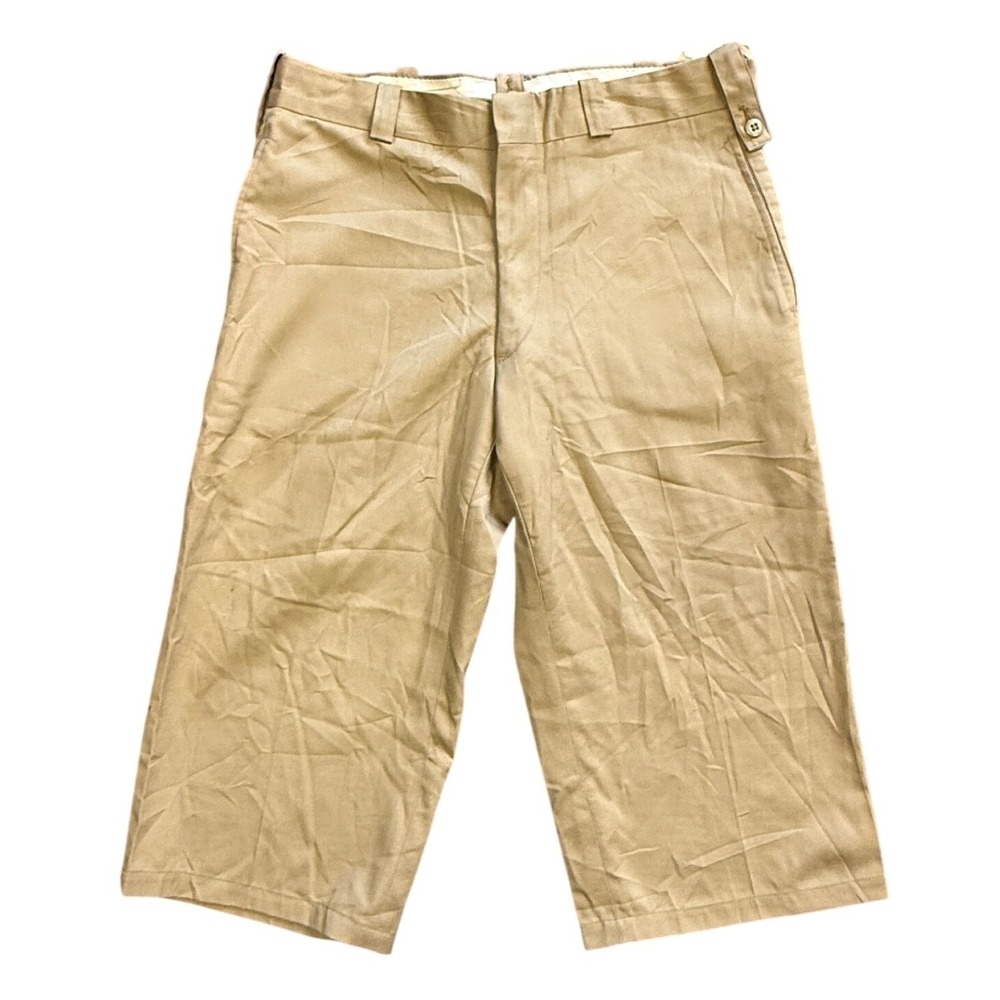 Vintage Arabic Issue US Made Military Khaki Uniform Shorts 1970s - Size W30